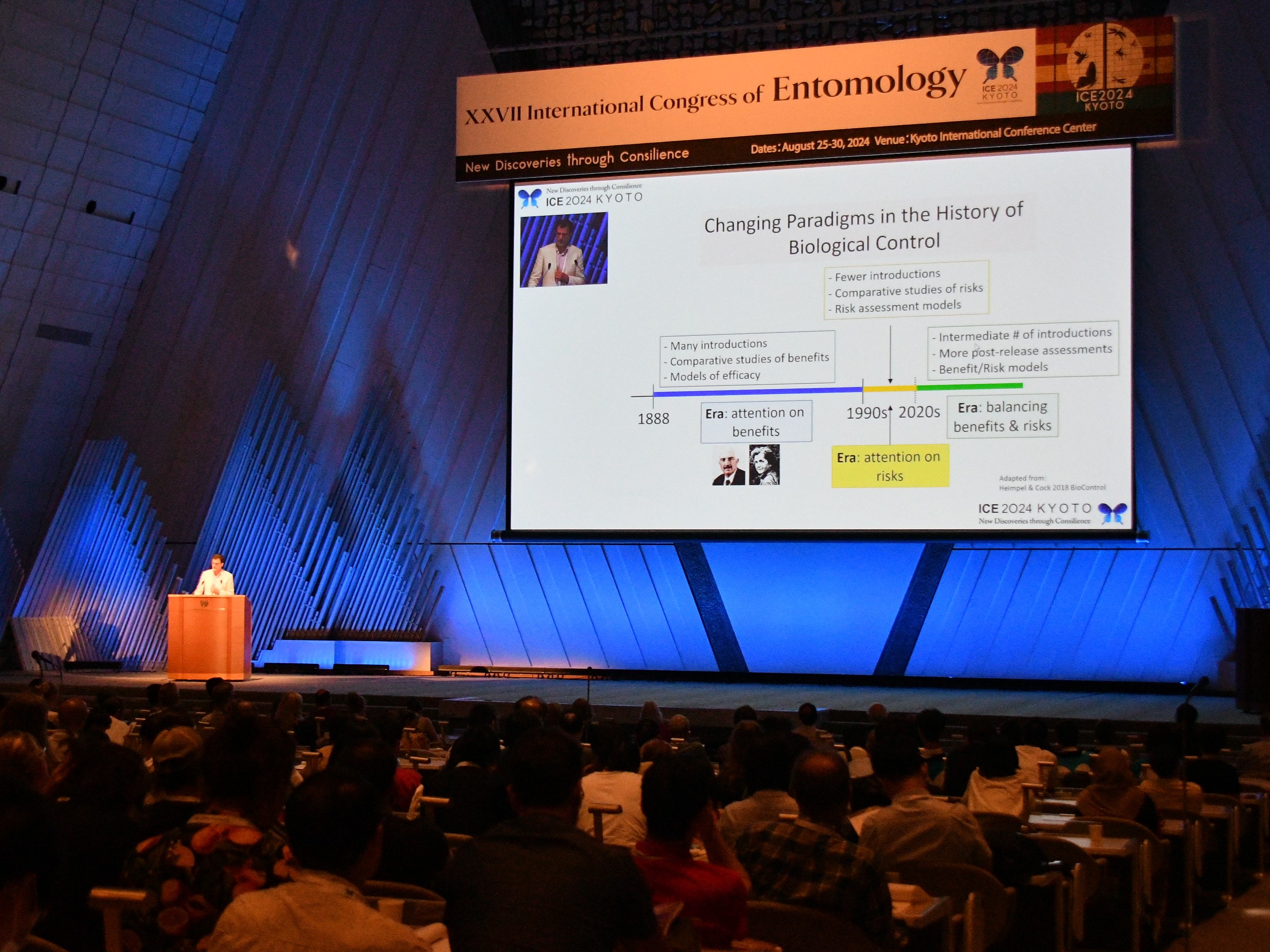 Professor George Heimpel presenting at the 2024 International Congress of Entomology, Kyoto, Japan